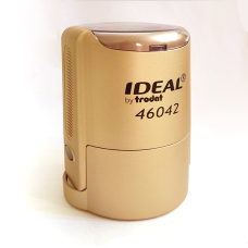 IDEAL 46042 P2 автоматическая оснастка для печати с защитной крышкой (матовое золото) IDEAL 46042 P2 автоматическая оснастка для печати с защитной крышкой (матовое золото)