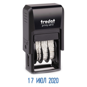 Trodat 4810 датер пластик, 1 стр., 3.8 мм, русский Trodat 4810 датер пластик, 1 стр., 3.8 мм, русский