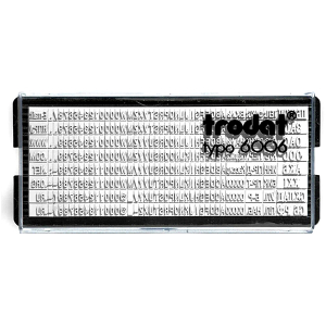 Trodat 6006 дополнительная касса русских букв и цифр, высота 2.2 и 3.1 мм Trodat 6006 дополнительная касса русских букв и цифр, высота 2.2 и 3.1 мм