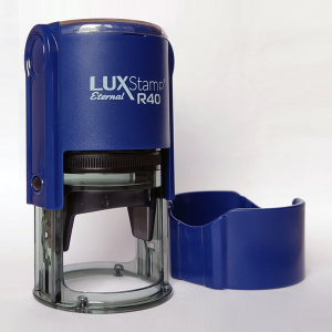 LuxStamp Eternal R40 - автоматическая оснастка для круглых печатей D до 41 мм сапфир LuxStamp Eternal R40 - автоматическая оснастка для круглых печатей D до 41 мм сапфир