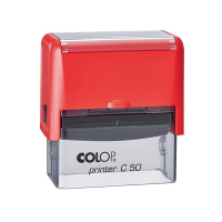 Colop Printer C50 Compact Transparent автоматическая оснастка для штампа 69x30 мм (красная) Colop Printer C50 Compact Transparent автоматическая оснастка для штампа 69x30 мм (красная)