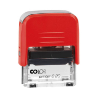 Colop Printer C20 Compact Transparent автоматическая оснастка для штампа 38x14 мм (красная) Colop Printer C20 Compact Transparent автоматическая оснастка для штампа 38x14 мм (красная)