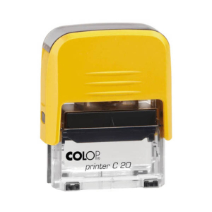 Colop Printer C20 Compact Transparent автоматическая оснастка для штампа 38x14 мм (желтая) Colop Printer C20 Compact Transparent автоматическая оснастка для штампа 38x14 мм (желтая)