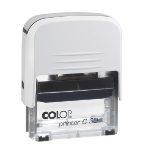 Colop Printer C30 Compact Transparent автоматическая оснастка для штампа 47x18 мм (белая) Colop Printer C30 Compact Transparent автоматическая оснастка для штампа 47x18 мм (белая)