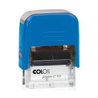 Colop Printer C10 Compact Transparent автоматическая оснастка для штампа 27x10 мм (синяя) Colop Printer C10 Compact Transparent автоматическая оснастка для штампа 27x10 мм (синяя)