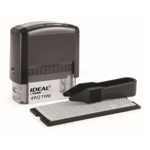 Ideal 4912/DB TYPO РУС Самонаборный штамп, корпус черный Ideal 4912/DB TYPO РУС Самонаборный штамп, корпус черный