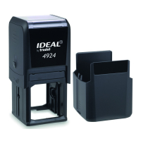 Ideal 4924 автоматическая оснастка для квадратной печати 40x40 мм (черная) Ideal 4924 автоматическая оснастка для квадратной печати 40x40 мм (черная)