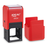 Ideal 4924 автоматическая оснастка для квадратной печати 40x40 мм (красная) Ideal 4924 автоматическая оснастка для квадратной печати 40x40 мм (красная)
