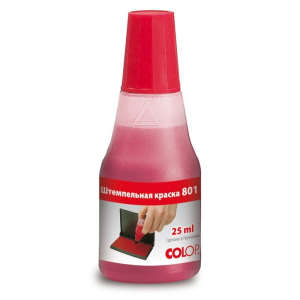 Штемпельная краска COLOP 801 Noris (Германия) красная 25 мл. Штемпельная краска COLOP 801 Noris (Германия) красная 25 мл.