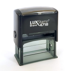 LuxStamp Brave 4718 оснастка автоматическая для штампа черная LuxStamp Brave 4718 оснастка автоматическая для штампа черная