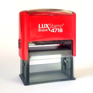 LuxStamp Brave 4718 оснастка автоматическая для штампа красная LuxStamp Brave 4718 оснастка автоматическая для штампа красная