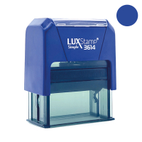 LuxStamp Simple 3614 оснастка автоматическая для штампа сапфир (с синей подушкой) LuxStamp Simple 3614 оснастка автоматическая для штампа сапфир (с синей подушкой)
