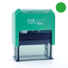 LuxStamp Simple 3614 оснастка автоматическая для штампа зеленая (с зеленой подушкой) LuxStamp Simple 3614 оснастка автоматическая для штампа зеленая (с зеленой подушкой)