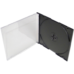 Коробка CD Slim Box 5 мм для 1 диска цвет черный Коробка CD Slim Box 5 мм для 1 диска цвет черный